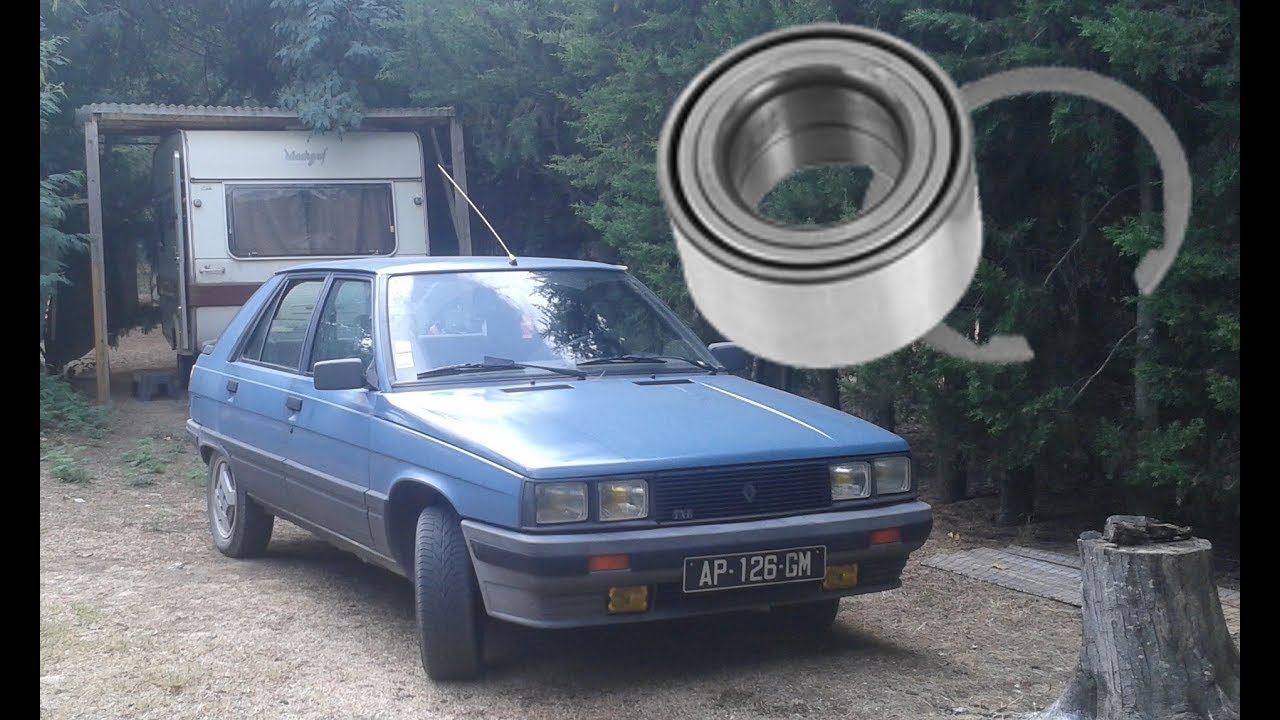 R11 remplacement du  roulement de roue avant ( RENAULT 11 )