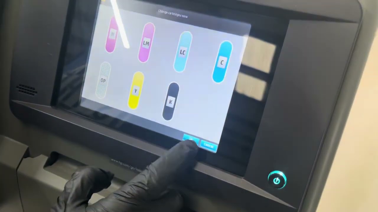 HP LATEX 360 PRINTER HOW TO LOAD INKS