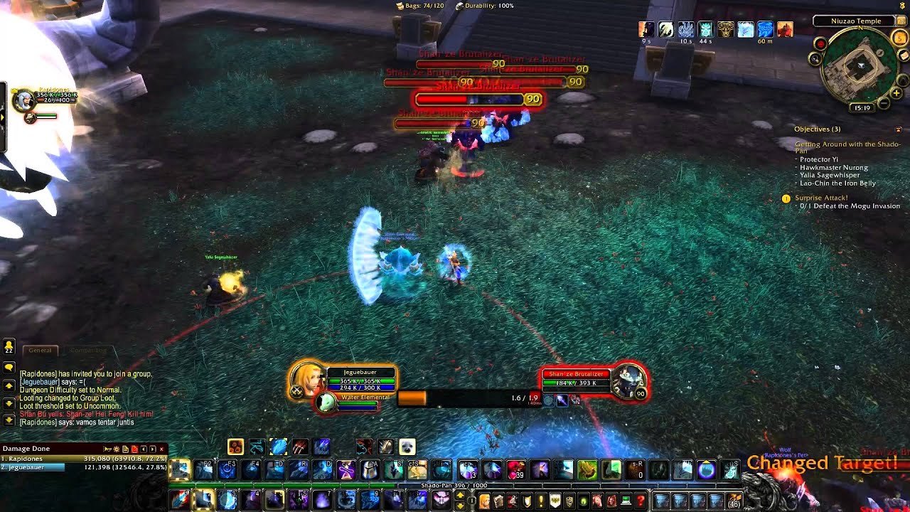 WoW MoP Quest ! Mogu Incursions and Surprise Attack ShadoPan Exalted