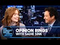 Opinion Rings with Sadie Sink | The Tonight Show Starring Jimmy Fallon