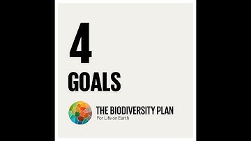 The Biodiversity Plan - 4 Goals