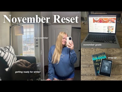 NOVEMBER MONTHLY RESET ☕ preparing for the holidays, monthly goals & Oct reading wrap up