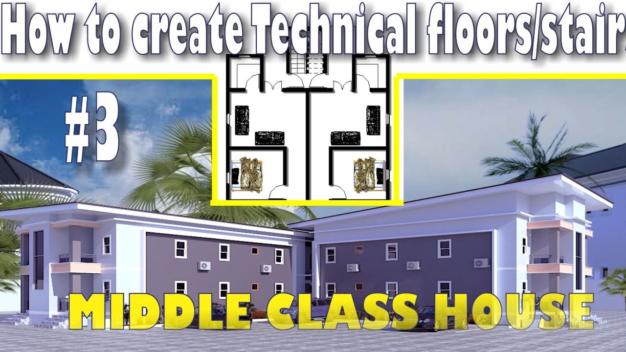 3-how-to-create-technical-floors-and-stairs-in-revit-2-bedrooms