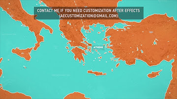 World Travel Maps - Europe | After Efects Project Files - Videohive template