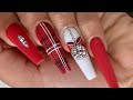 Diseño de uñas para Navidad | Uñas acrílicas | diseños de moda 2020