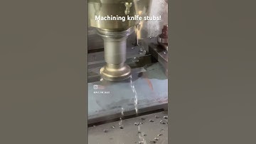 Machining knife stubs for our two way log splitters! #logsplitter #machining #knife #satisfying