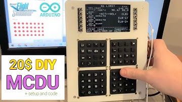 20$ DIY FMS (MCDU,FMC,CDU) Boeing 737 Arduino Leonardo Joystick - самодельный Компьютер Boeing • pv3