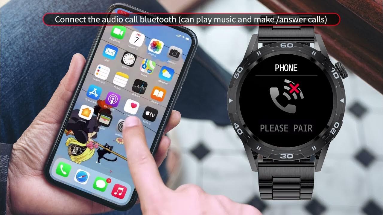 LIGE Smart Watch ST5 install software and connect bluetooth ! YouTube