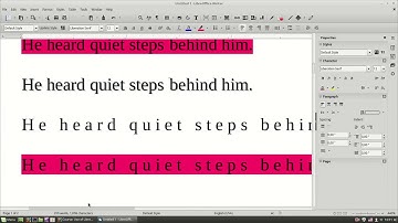LibreOffice Writer - Character Formatting
