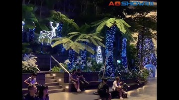 Aoshowled Christmas decoration F12 bullet SPI RGB WS2811 LED pixel string IP68 in Airport Singapore