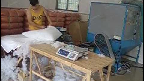 Video of Fiber Carding and Filling Machine Line