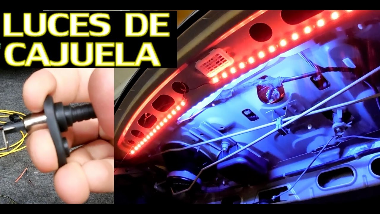 Como instalar luces de cajuela automaticas cuando el auto no las trae de fabrica - YouTube