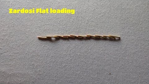 Zardosi Flat loading stitch