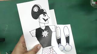 How to make simple wayang puppet