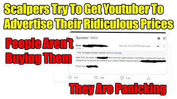 Scalpers Try To Get Youtuber To Advertise Their PS5s, They Are Panicking They Can