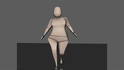 Autodesk Maya Walk Cycle Animation w/Gumroad Body Mechanics Stella Rig