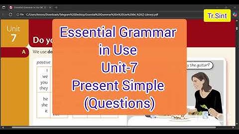 Essential Grammar in Use Unit-7