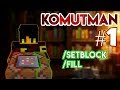 REHBER AYAĞINIZA GELDİ !!! KOMUTMAN #1 / FILL - SETBLOCK / MİNECRAFT PE/W10E/PC