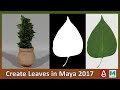 How to Create Leaves (Alpha Plant) in Maya 2017