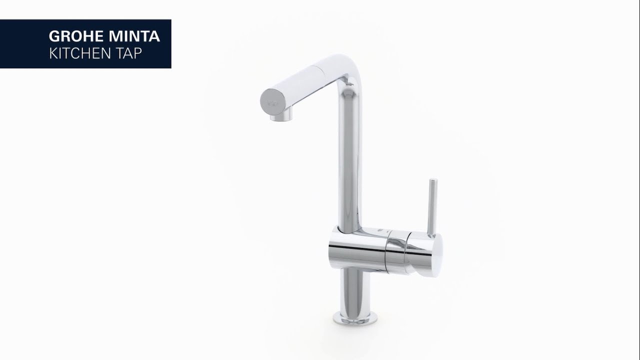 GROHE Minta Mitigeur de cuisine bec U rotatif et bec extractible