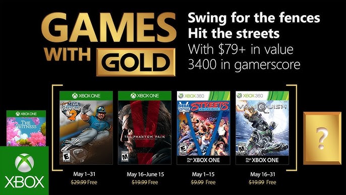 VÍDEO: Jogos Grátis - Games with Gold - XBOX One e 360 - Maio 2017 -  Engeplus Notícias