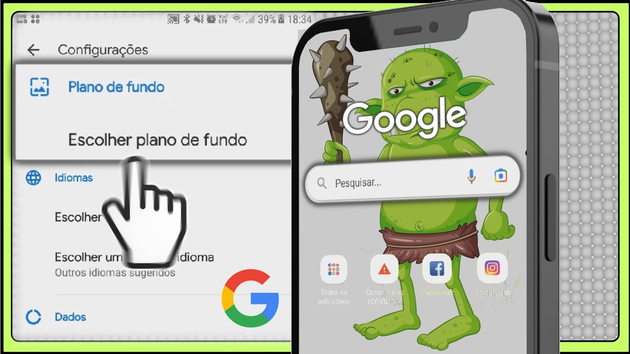 Como colocar papel de parede da Wandinha no seu celular