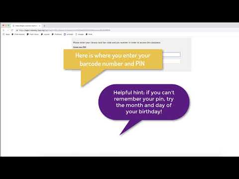 How to Access an NYPL Database