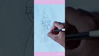 girl video drawing girl beautiful dress drawing how to draw a girl easily beautiful easydrawing