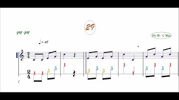 Videoclase  - Ejercicio 29 de "Ritmo y Lectura 1"