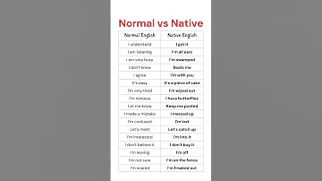 Normal Vs Native English Expressions Speak Like A Native With Common Conversational English Phrases 