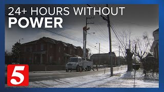 Thousands spend Christmas Eve without electricity
