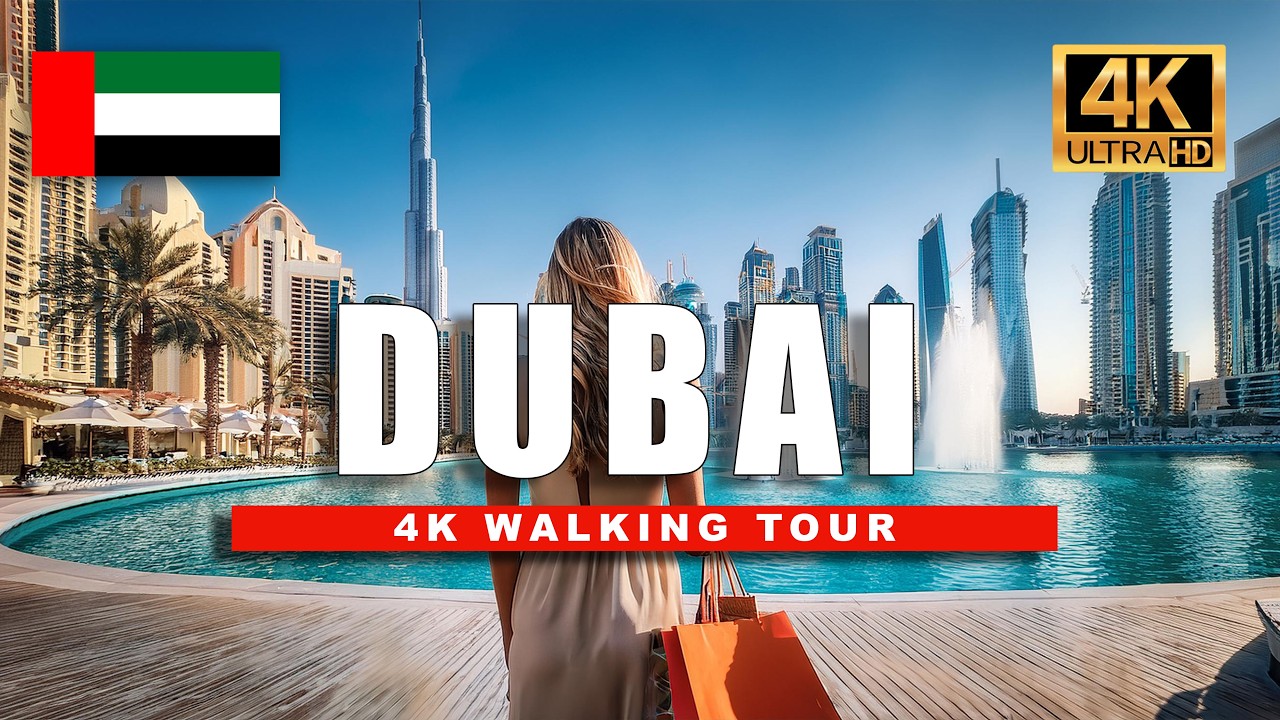 Dubai, संयुक्त अरब अमीरात | Mall Entrance | पैदल यात्रा 4K