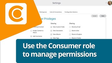 How to use the Consumer role to manage permissions