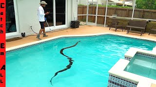 15 Foot MONSTER Stuck in POOL DRAIN!