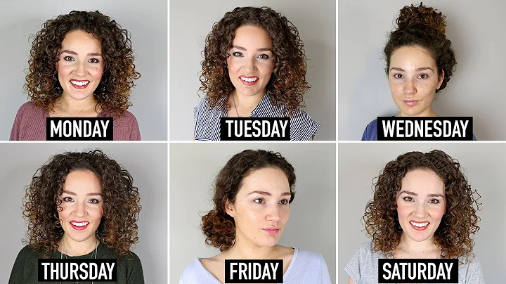 A Week with Curly Hair - Wash Day, Refreshing, Co-Wash & Go, Lazy Bun Hairstyles