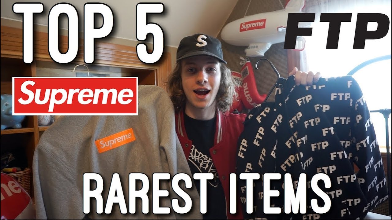 Top 5 Rarest Clothes In My Collection! (Supreme, FTP, Palace) - YouTube