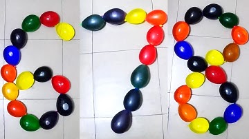 Water Balloon Countdown! 1 to 10 Popping ASMR Satisfying Compilation