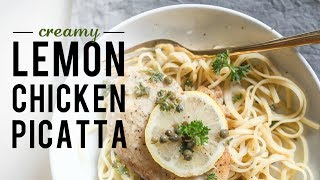 Simple Recipe! Creamy Lemon Chicken Piccata! One Pot!