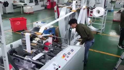 Paper Shopping Bag Making Machine With Twister Handle Loop Inline