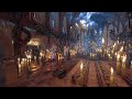 Christmas Ambience Hogwarts Great Hall with Snowfall - Harry Potter Christmas - Hogwarts Legacy