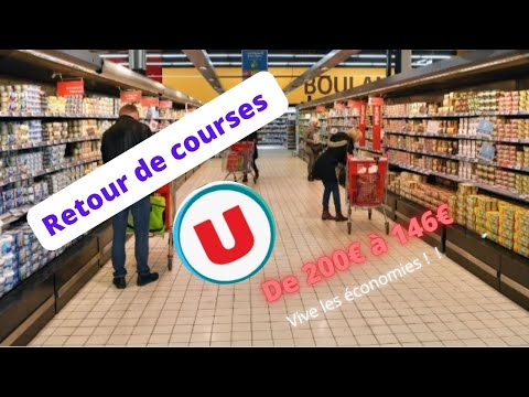 retour de courses drive U ... quand faire des économies donne plaisir à faire les courses !!