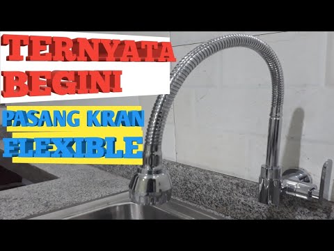 Cara memasang kran air|Kran cuci piring flexible