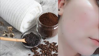 ماسك القهوة لتبييض البشرة ،علاج الهالات السوداء،تقشير الوجه + بخاخ طبيعي