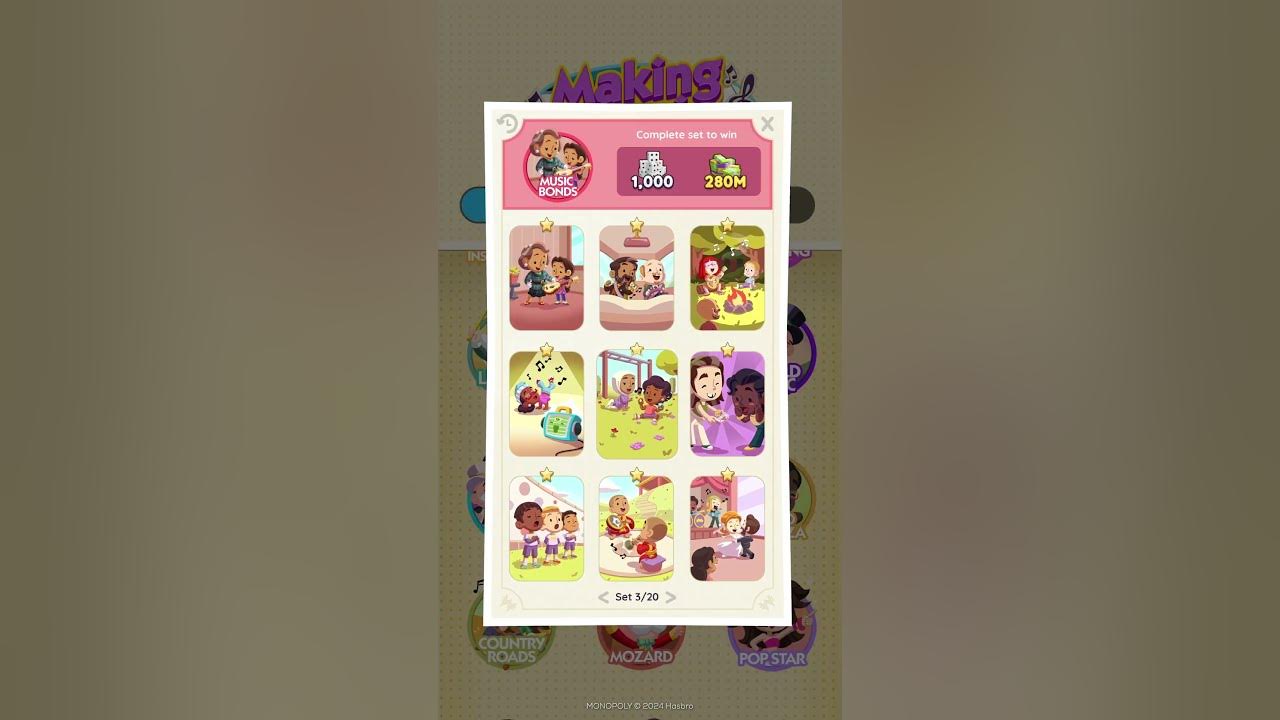 New Sticker Album - 🎵 Making Music 🎵 #monopolygo