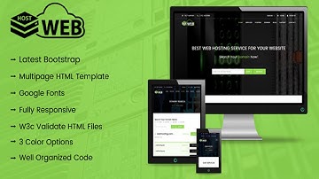 HostWeb - Responsive Web Hosting HTML Template | Themeforest Website Templates and Themes