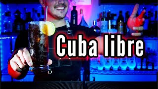 Coctel CUBA libre! 🇨🇺 La bebida con coca-cola mas famosa del mundo! #short