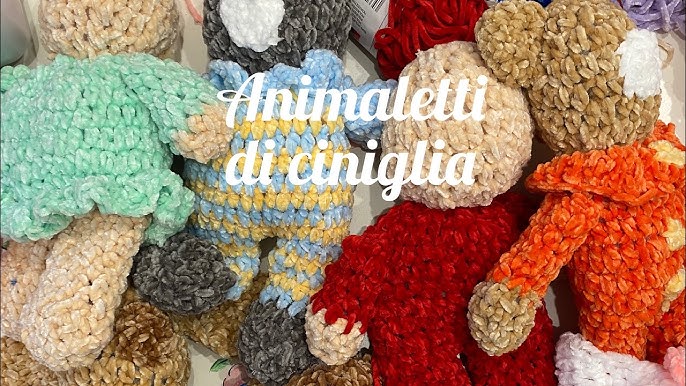 Ciniglia di lana per uncinetto creativo pupazzi amigurumi idee con filato e  manuale, lo scaldacollo 