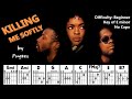 Killing me softly by fugees easy guitar  lyric scrolling chord chart playalong