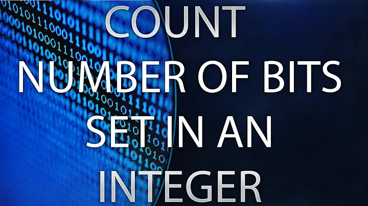 Count number of bits in an integer | Embedded C interviiew question