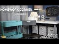 Diy homework corner transformation for teens  college students great for homeschool